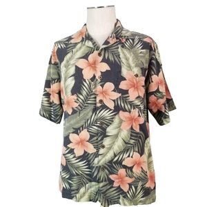 Tropical Floral Button Down Shirt